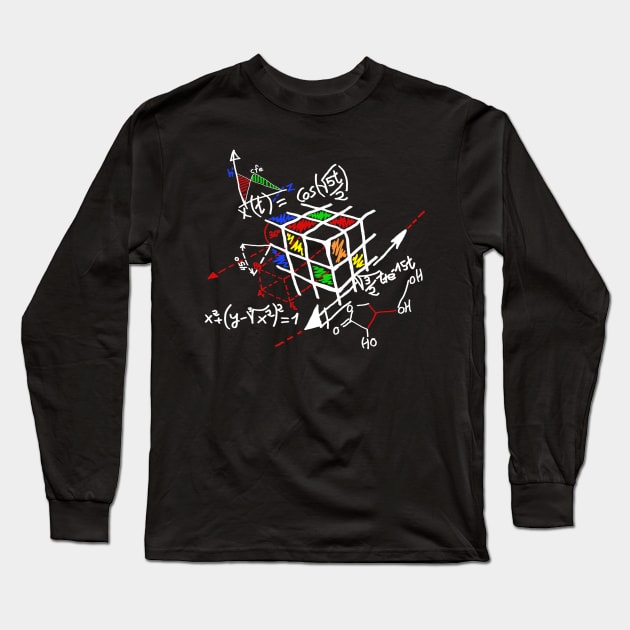 Cube Rubik Long Sleeve T-Shirt by ramonagbrl